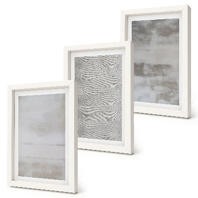 Ensemble de 3 tableaux Structures de textures modernes dans un style minimaliste