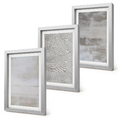 Ensemble de 3 tableaux Structures de textures modernes dans un style minimaliste