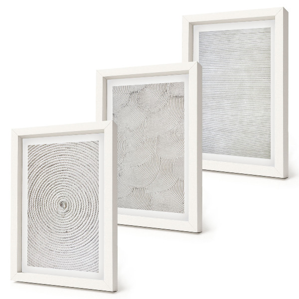 Mur de cadres Motifs géométriques modernes en carton