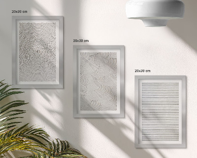 Mur de cadres Motifs géométriques modernes en carton