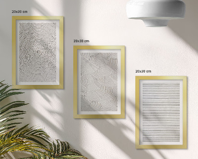 Mur de cadres Motifs géométriques modernes en carton
