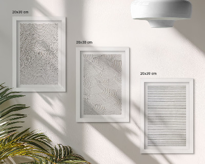Mur de cadres Motifs géométriques modernes en carton