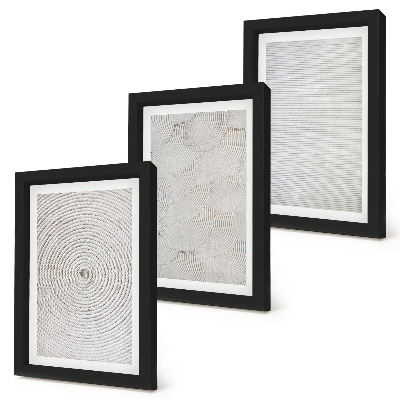 Mur de cadres Motifs géométriques modernes en carton