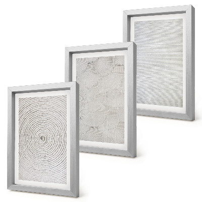 Mur de cadres Motifs géométriques modernes en carton