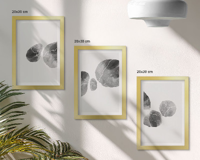 Lot de 3 tableaux Taches de peinture abstraite minimaliste