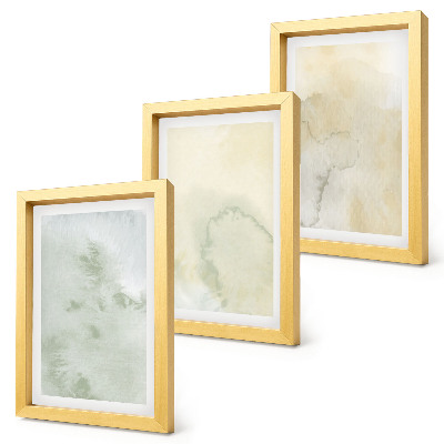 Mur de cadres Textures de peinture à l'aquarelle pastel sur toile