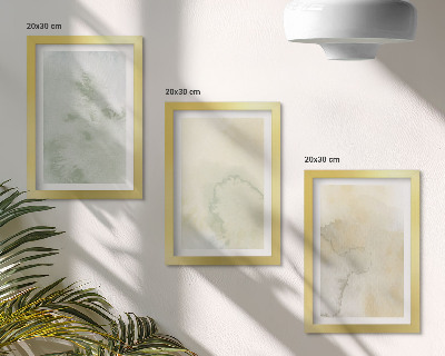 Mur de cadres Textures de peinture à l'aquarelle pastel sur toile
