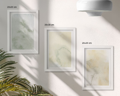 Mur de cadres Textures de peinture à l'aquarelle pastel sur toile