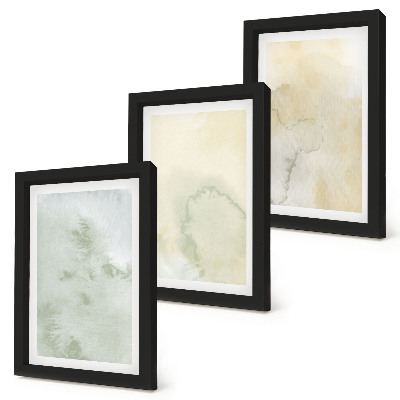 Mur de cadres Textures de peinture à l'aquarelle pastel sur toile