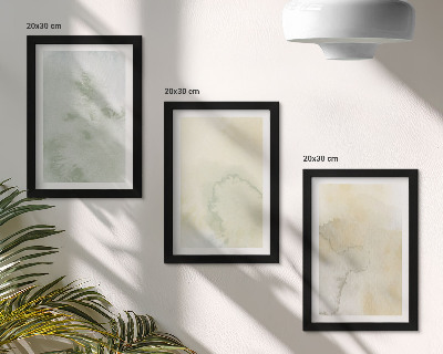 Mur de cadres Textures de peinture à l'aquarelle pastel sur toile