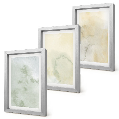 Mur de cadres Textures de peinture à l'aquarelle pastel sur toile