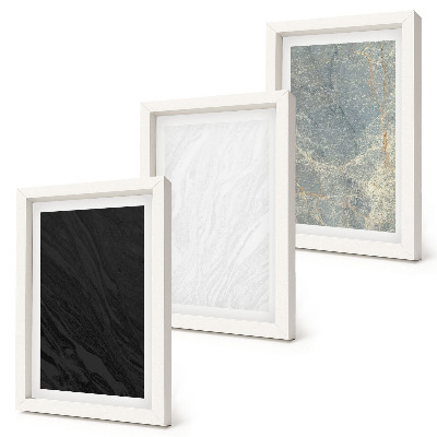Ensemble de 3 tableaux Structures en pierre élégantes de couleurs variées