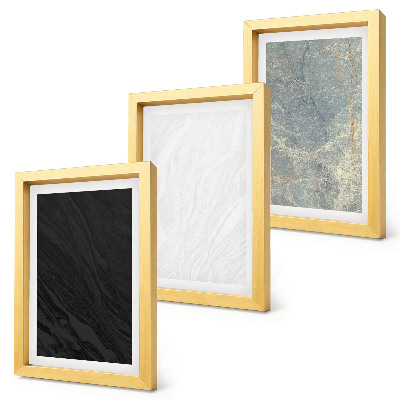 Ensemble de 3 tableaux Structures en pierre élégantes de couleurs variées