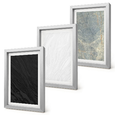 Ensemble de 3 tableaux Structures en pierre élégantes de couleurs variées