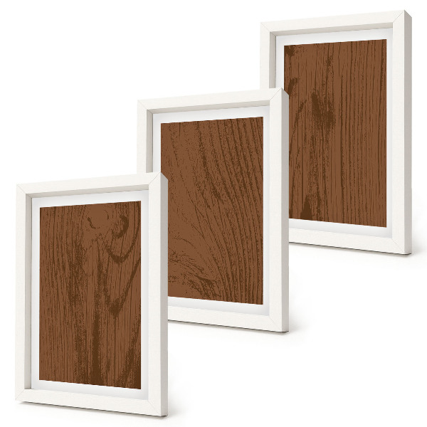Mur de cadres Minimalisme de la texture de l'écorce d'arbre à motif de bois