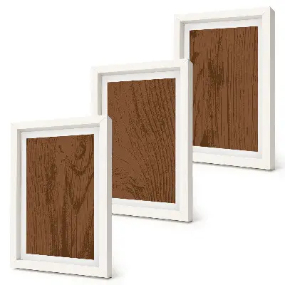 Mur de cadres motif minimaliste en texture d'écorce d'arbre