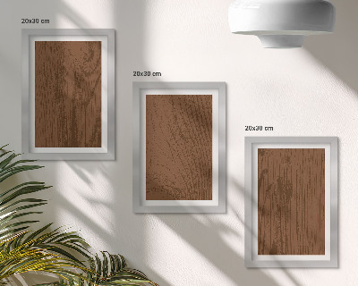 Mur de cadres Minimalisme de la texture de l'écorce d'arbre à motif de bois