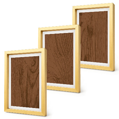 Mur de cadres Minimalisme de la texture de l'écorce d'arbre à motif de bois