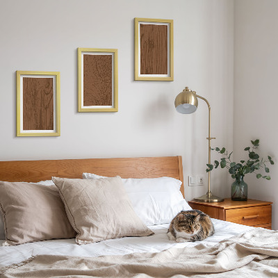 Mur de cadres Minimalisme de la texture de l'écorce d'arbre à motif de bois