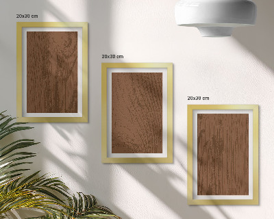 Mur de cadres Minimalisme de la texture de l'écorce d'arbre à motif de bois