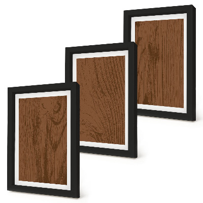 Mur de cadres Minimalisme de la texture de l'écorce d'arbre à motif de bois
