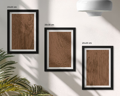 Mur de cadres Minimalisme de la texture de l'écorce d'arbre à motif de bois