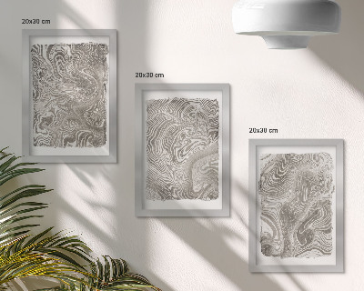 Mur de cadres Peinture abstraite aux formes modernes