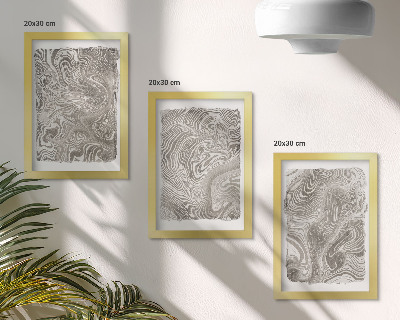Mur de cadres Peinture abstraite aux formes modernes