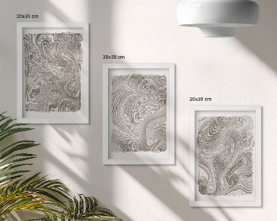 Mur de cadres Peinture abstraite aux formes modernes