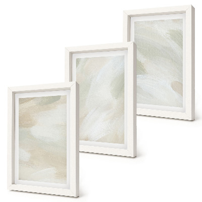 Mur de cadres Peintures abstraites lumineuses sur toile, style bohème délicat
