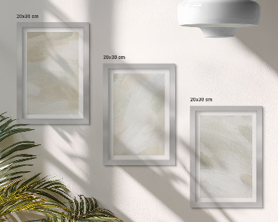Mur de cadres Peintures abstraites lumineuses sur toile, style bohème délicat