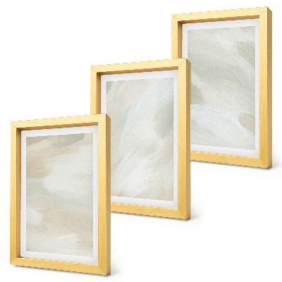Mur de cadres Peintures abstraites lumineuses sur toile, style bohème délicat