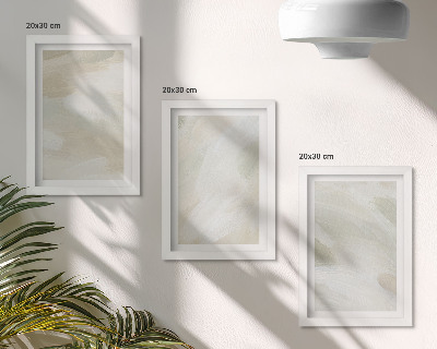 Mur de cadres Peintures abstraites lumineuses sur toile, style bohème délicat