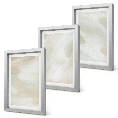 Mur de cadres Peintures abstraites lumineuses sur toile, style bohème délicat