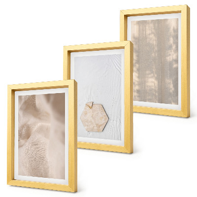 Mur de cadres Des textures subtiles dans un style bohème naturel