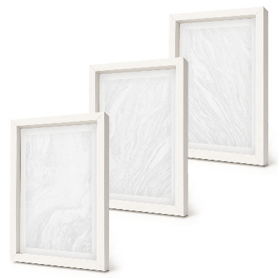 Ensemble de 3 tableaux Élégante structure linéaire en pierre de marbre