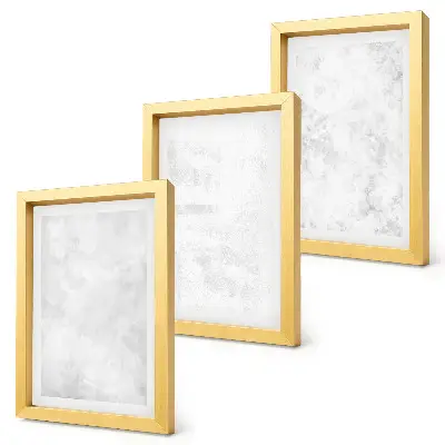 Lot de 3 tableaux points blancs sur fond minimaliste en toile