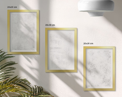 Lot de 3 tableaux Points blancs sur des fonds minimalistes en toile
