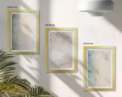 Lot de 3 tableaux peintures aquarelles sur cartons délicats