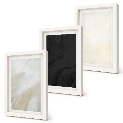 Lot de 3 tableaux Des structures aux nuances de minimalisme variées