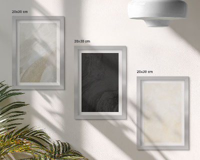 Lot de 3 tableaux Des structures aux nuances de minimalisme variées