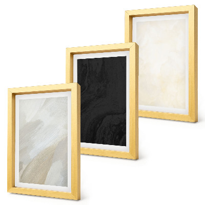 Lot de 3 tableaux Des structures aux nuances de minimalisme variées