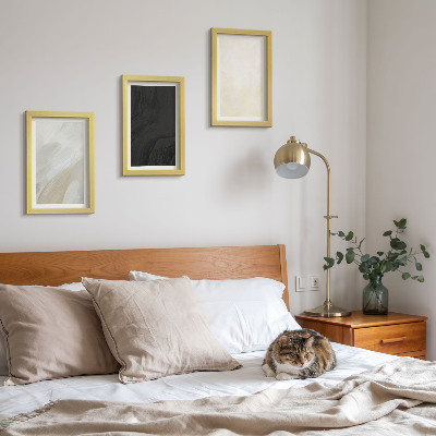 Lot de 3 tableaux Des structures aux nuances de minimalisme variées