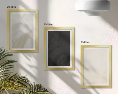 Lot de 3 tableaux aux nuances de minimalisme variées
