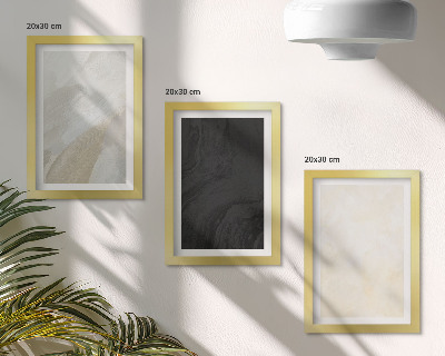 Lot de 3 tableaux Des structures aux nuances de minimalisme variées