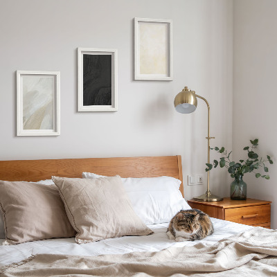 Lot de 3 tableaux Des structures aux nuances de minimalisme variées