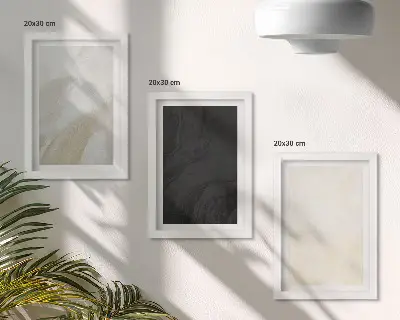 Lot de 3 tableaux aux nuances de minimalisme variées
