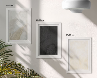 Lot de 3 tableaux Des structures aux nuances de minimalisme variées