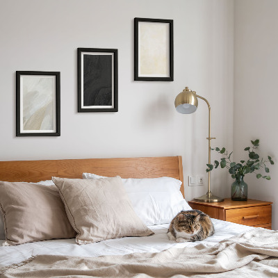 Lot de 3 tableaux Des structures aux nuances de minimalisme variées
