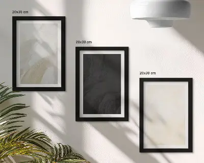 Lot de 3 tableaux aux nuances de minimalisme variées